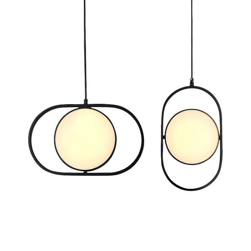 modern Metal Round Balls Pendant Lamp Art Restaurant Lighting Shop Bar pendant lights Nordic Tieyi Bedroom Studio Lamp 220V