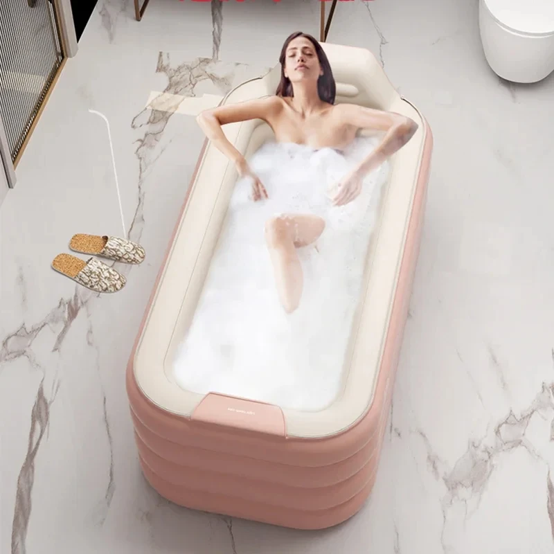 CX399LM Adult Portable Bathtub Folding Body Sauna Shower Steam Inflatable Whirlpool Bathtub Modern Baignoire Bathroom Supplies