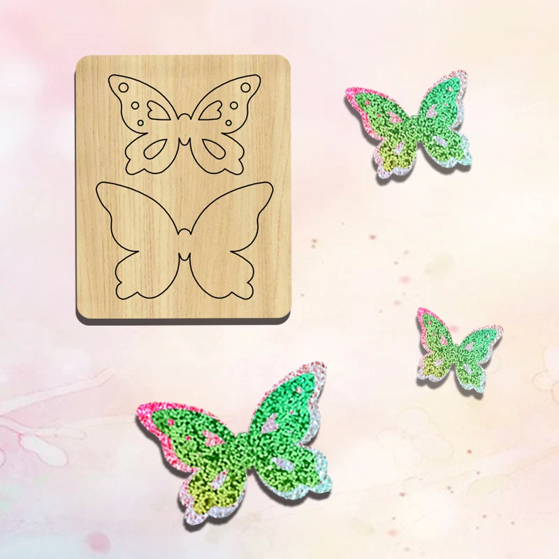 BC  Butterfly Shaped Decorations, Hairpin Cutting Die, Applicable To Most Machines