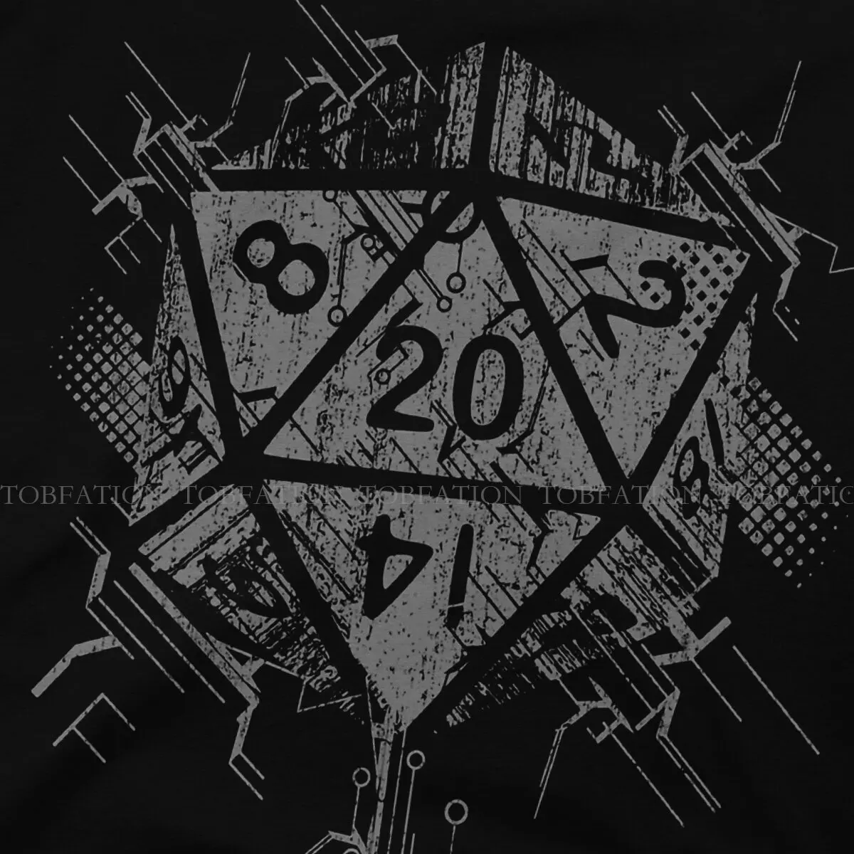 D20 Of Power DND Men T Shirt Cotton Graphic O-Neck Tee Shirt Harajuku Tops