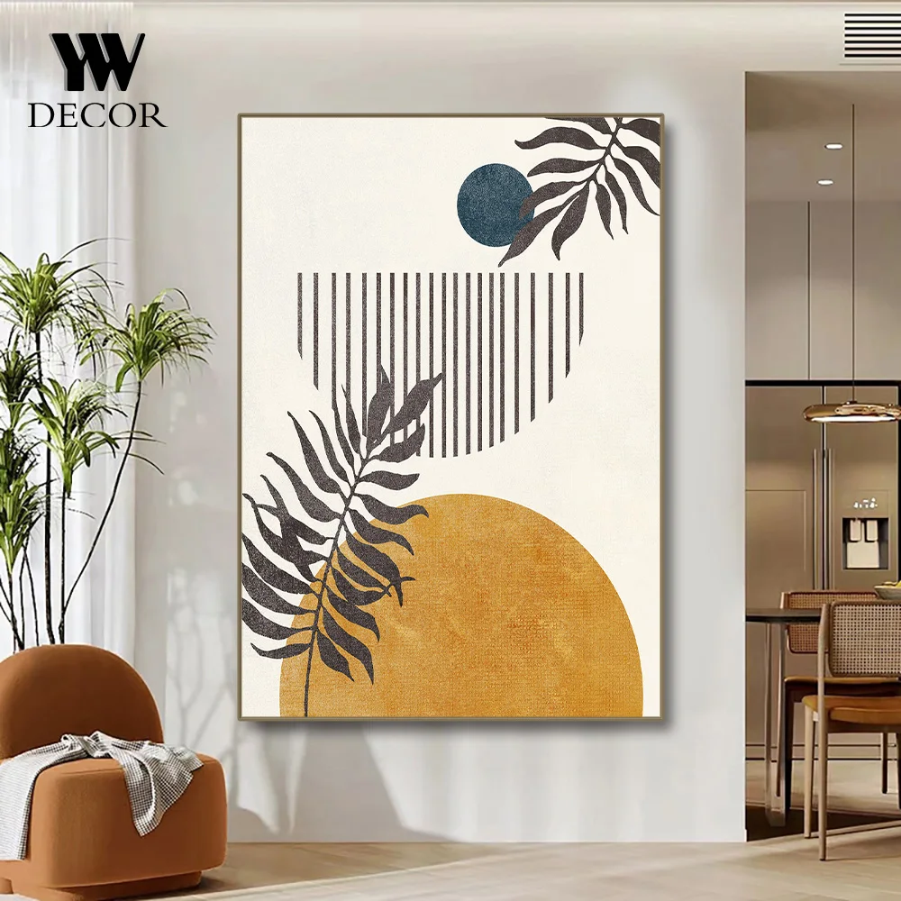 Abstract Geometric Line Custom Canvas Painting Wall Art Minimal Style Print Pictures For Home Decoration Gifts