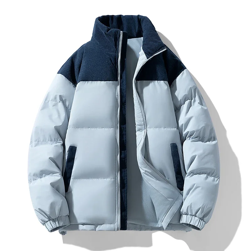 Winter Jacket Men's Parkas New 2026 Winter Windproof Corduroy Cotton Coat Thickened Couple's Jackets Men Clothing Puffer Jacket