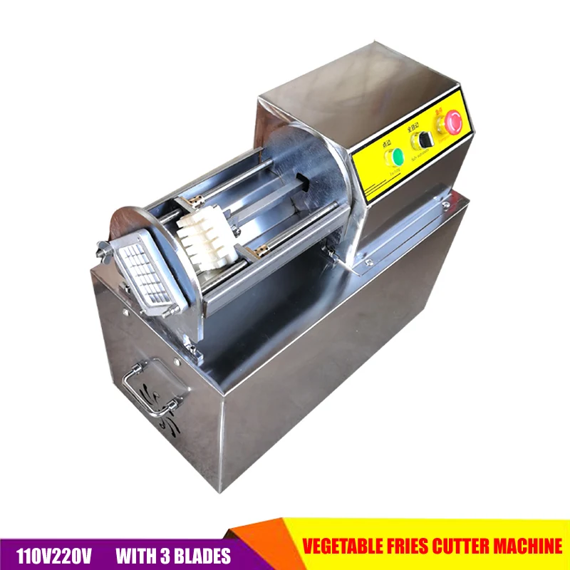 220V 110V Powerful Electric French Fry Cutter - Efficient and Easy to Use Potato Carrot Cucumber Cutting Machine