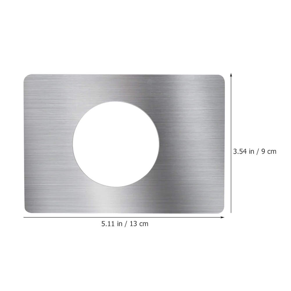 4 قطعة لوحات التعزيز الفولاذ المقاوم للصدأ قفل الباب طقم تصليح ثقب حشو للمطبخ الحمام غرفة المعيشة باب سترايك لوحة #5