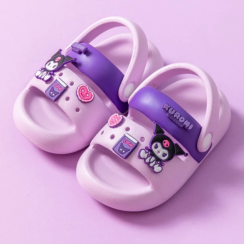 Sandali per ragazze Sanrio scarpe da spiaggia per bambini antiscivolo per cartoni animati carini