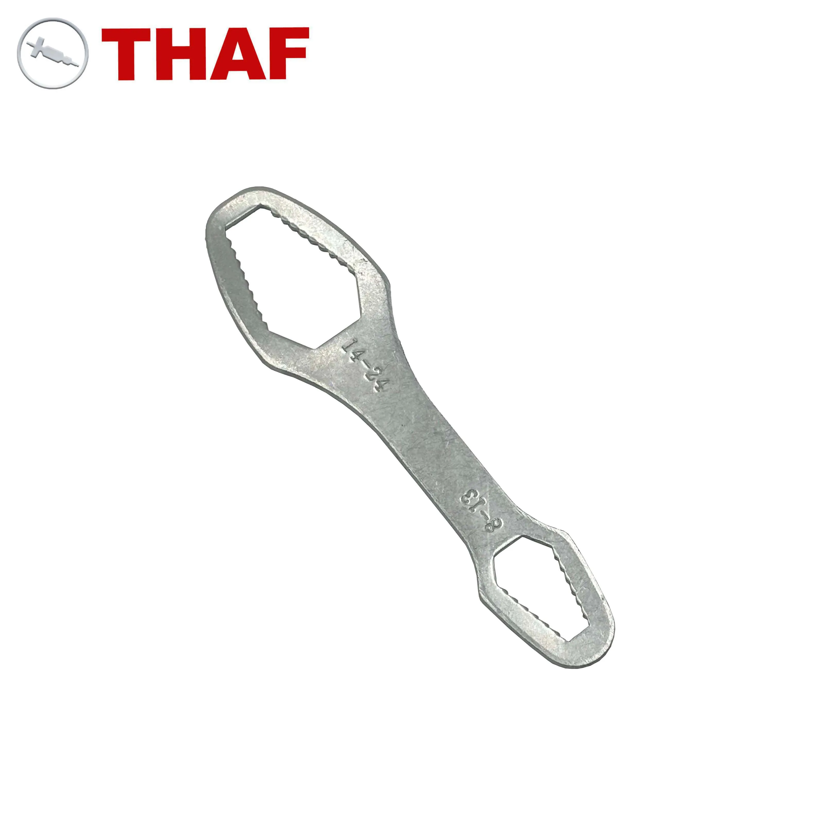 THAF 8-24mm Universal Wrench Selves Tightening Adjustable Wrench Double Head Spanner Hand Tool