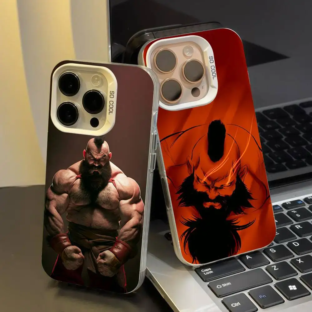 Funda para Teléfono con Personaje de Videojuego Z-Zangief para iPhone 17 Max 16 Pro 14 13 15, Carcasa Suave