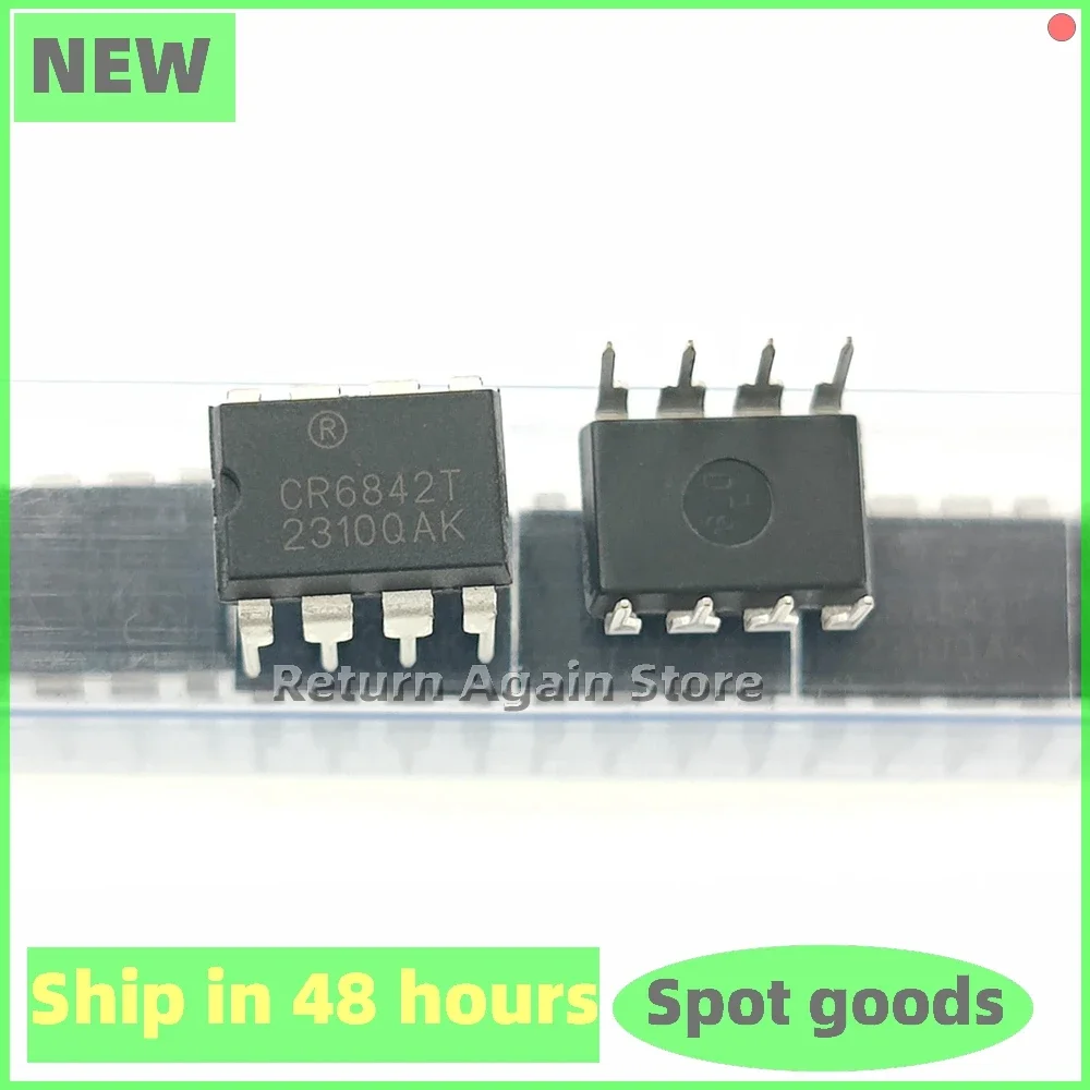 10PCS/LOT CR6842T CR6842 Offline Switching Power Supply Chip Brand New Original Direct Insert DIP-8