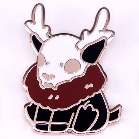 Kawaii Deer Monster Enamel Pin Cryptid Mythical Creature Badge Cute Jewelry Decoration