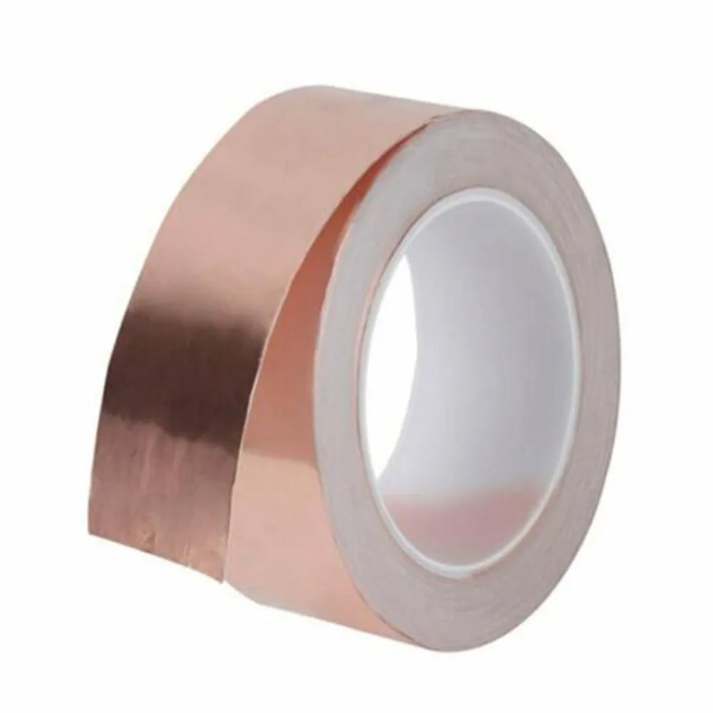 10m Tape Copper Foil Tape Slug 1* Cold Guitar Replacement Spare Parts Waterproof 10M Conductive Heat Resistance