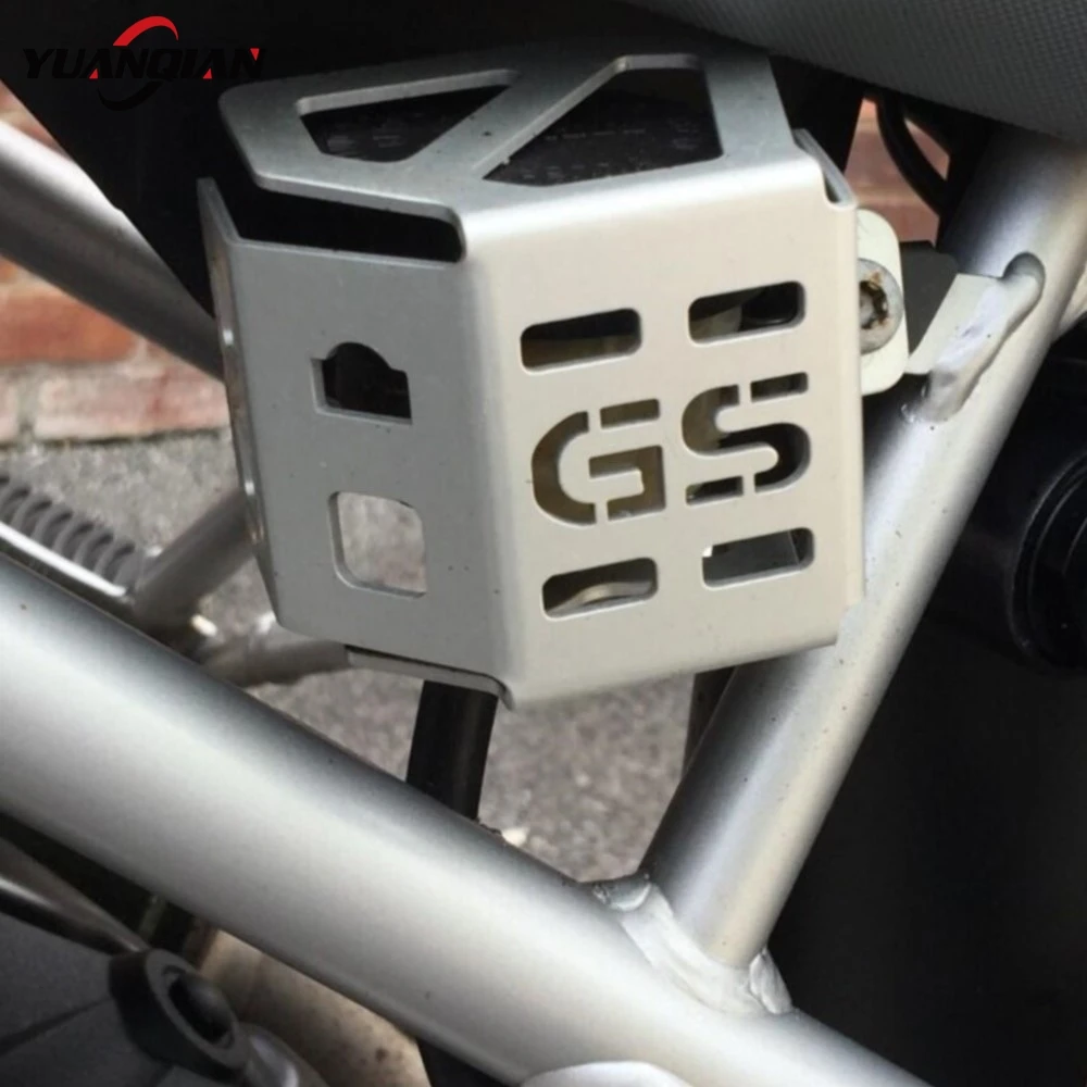 Front Rear Brake Pump Fluid Tank Oil Cup Reservoir Guard For BMW R1200GS GSA Adventure 2006-2007-2008-2009-2010-2011-2012-2013 3