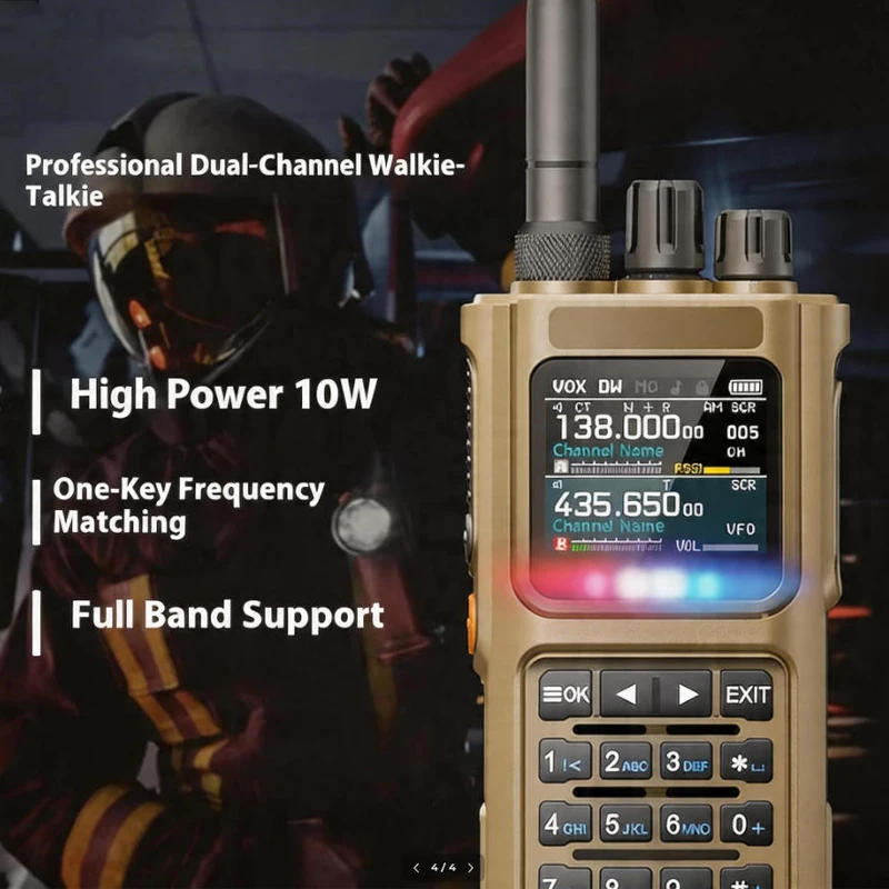 uv8000-10w-マルチバンド対応-長距離通信トランシーバー、usb-cによるプログラミング＆充電、3000mahバッテリー、ワイヤレス無線通信機能