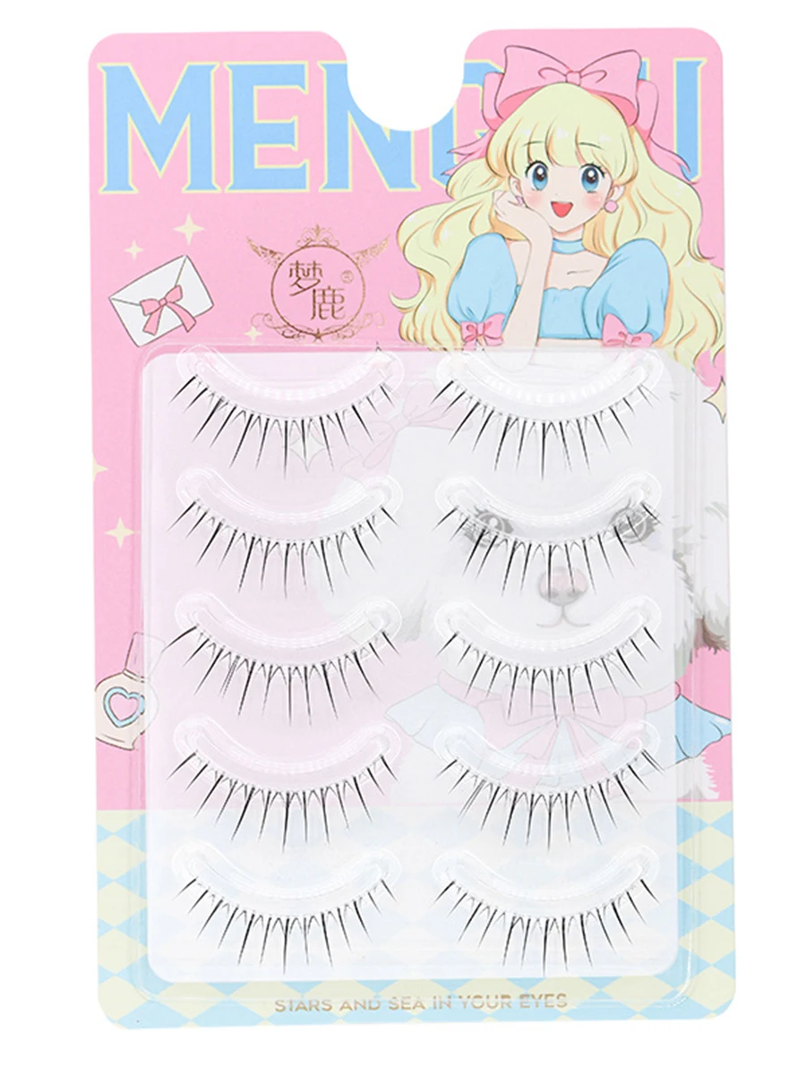 5Pairs Little Devil Eyelash Cosplay Lash Lolita Extension False Eyelashes Japanese Fairy Lolita Sweet Eyelashes Eye Makeup Tools