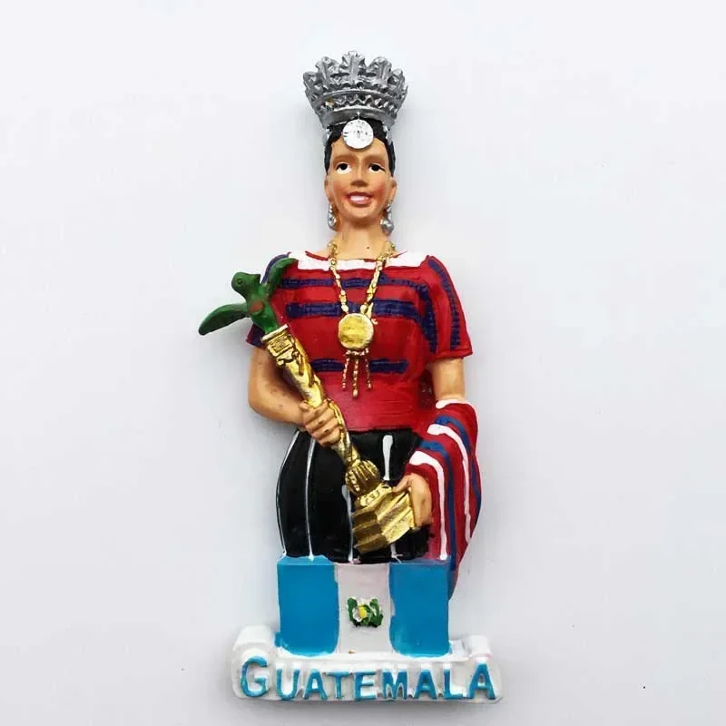 Guatemala Belize Honduras fridge magnet tourist Souvenirs 3d Beauty Contest Queen Magnetic Refrigerator Stickers