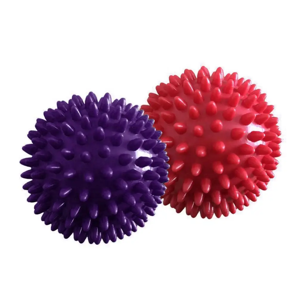 7.5cm/9.5cm Yoga Studio Spikey Massage Gym Balls Spiky Stress Reflexology for acupuncture point muscle fatigue plantar fasciitis