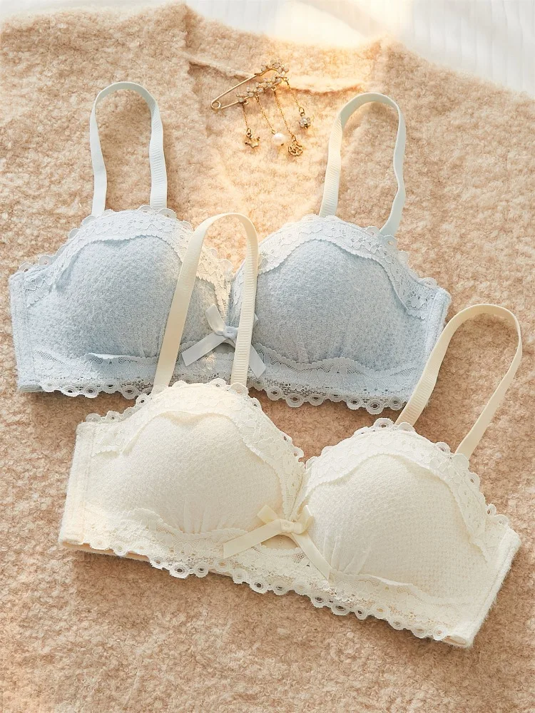 

Базовый толстый бюстгальтер с мягкой подкладкой для небольшой груди, без косточек, чашка пуш-ап с антипровисающей поддержкой, простой комфортный комплект нижнего белья MOYISU Sexy