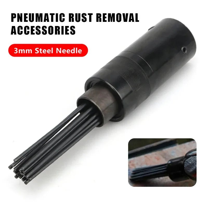 Acessórios pneumáticos de scaler de agulha de ar quente 19 pinos ferramenta pneumática para martelo cinzel de ar remove ferrugem sujeira e solda removedor de poeira