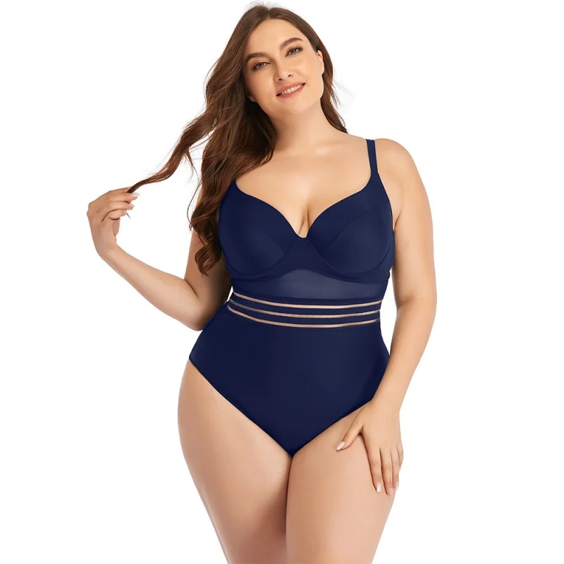 2024 Women Beachwear Swim Tankini Monokini Swimwear Bathing Suit  Swimsuits Plus Size Solid Color Tankinis One-Pieces Swimwear