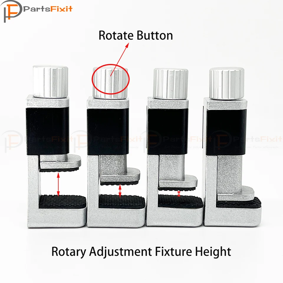 Pinza ajustable de aleación para reparación de pantalla de teléfono, clip de fijación con goma para iPhone, iPad y tablet PC 3