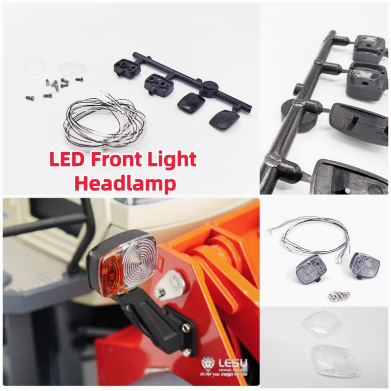 Lesu Model For 1/16 Construction Machinery Lesu Loader Headlight S-1274 Led Spotlight Spotlight Diy Modified Rc Accessories