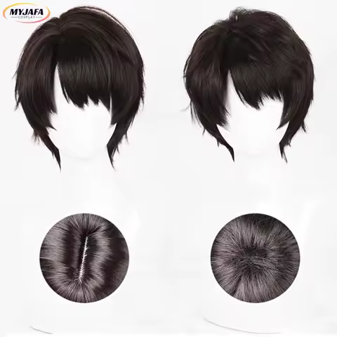 Caleb Cosplay Wig Game Love and Deepspace Xia Yizhou Cosplay 30cm Short Heat Resistant Synthetic Hair Anime Wigs + Wig Cap