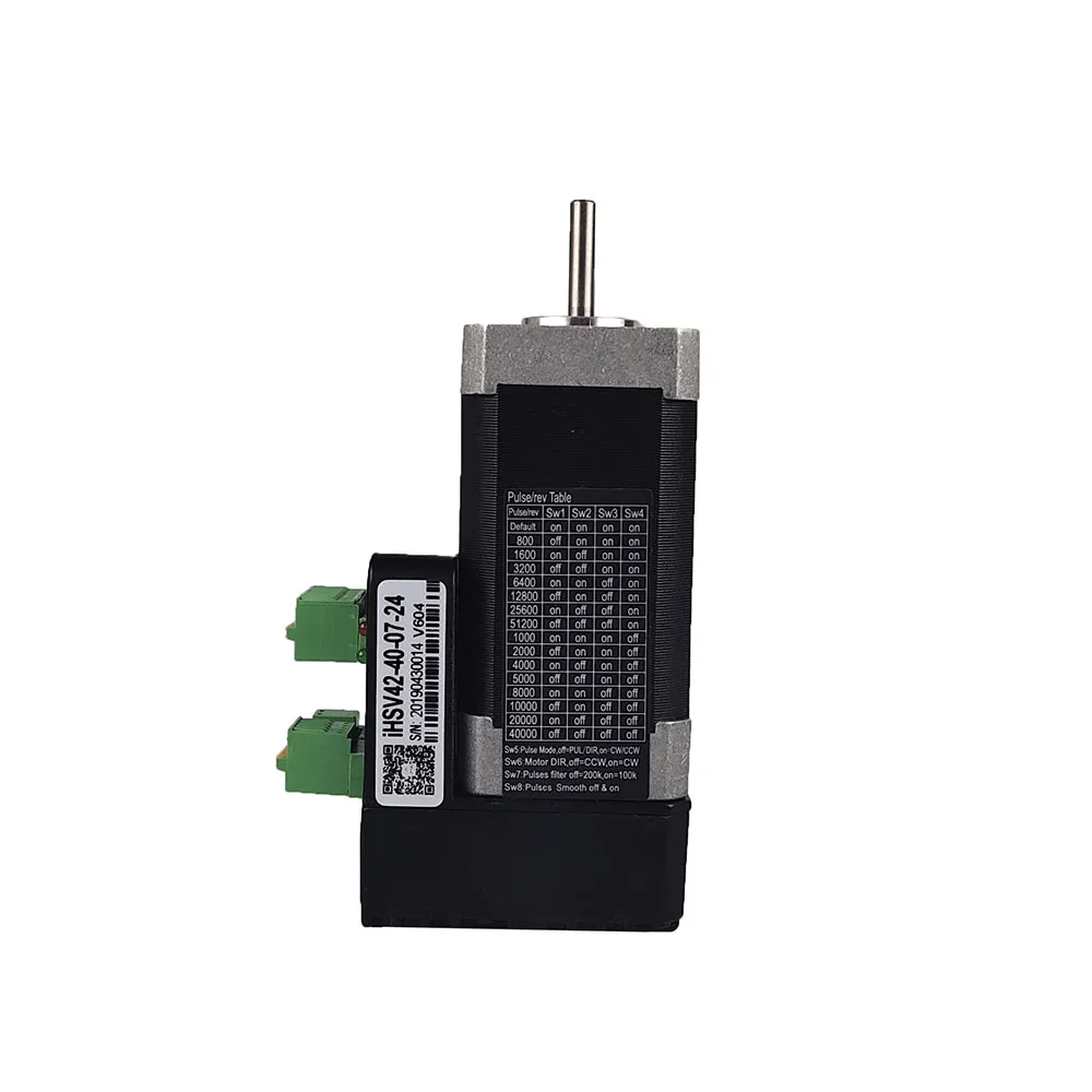 Servo motor NEMA17 / 42 JMC integrated servo IHSV42-40-07-24 motor driver + motor integrated 78W 0.185NM 24VDC