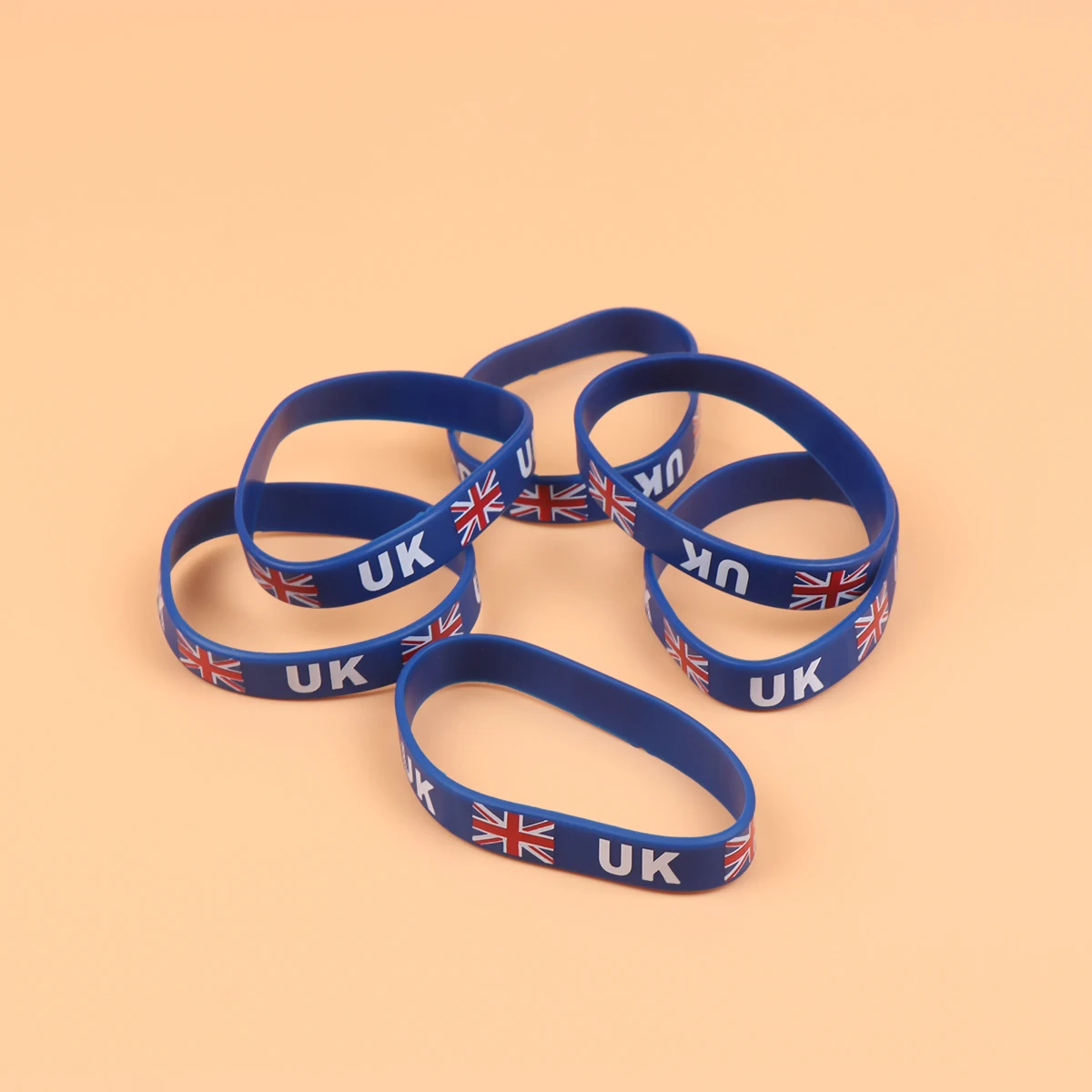 

10 pcs Flag Printed Country Silicone Wristbands Durable Soft Comfortable Sports Football Match International Competition