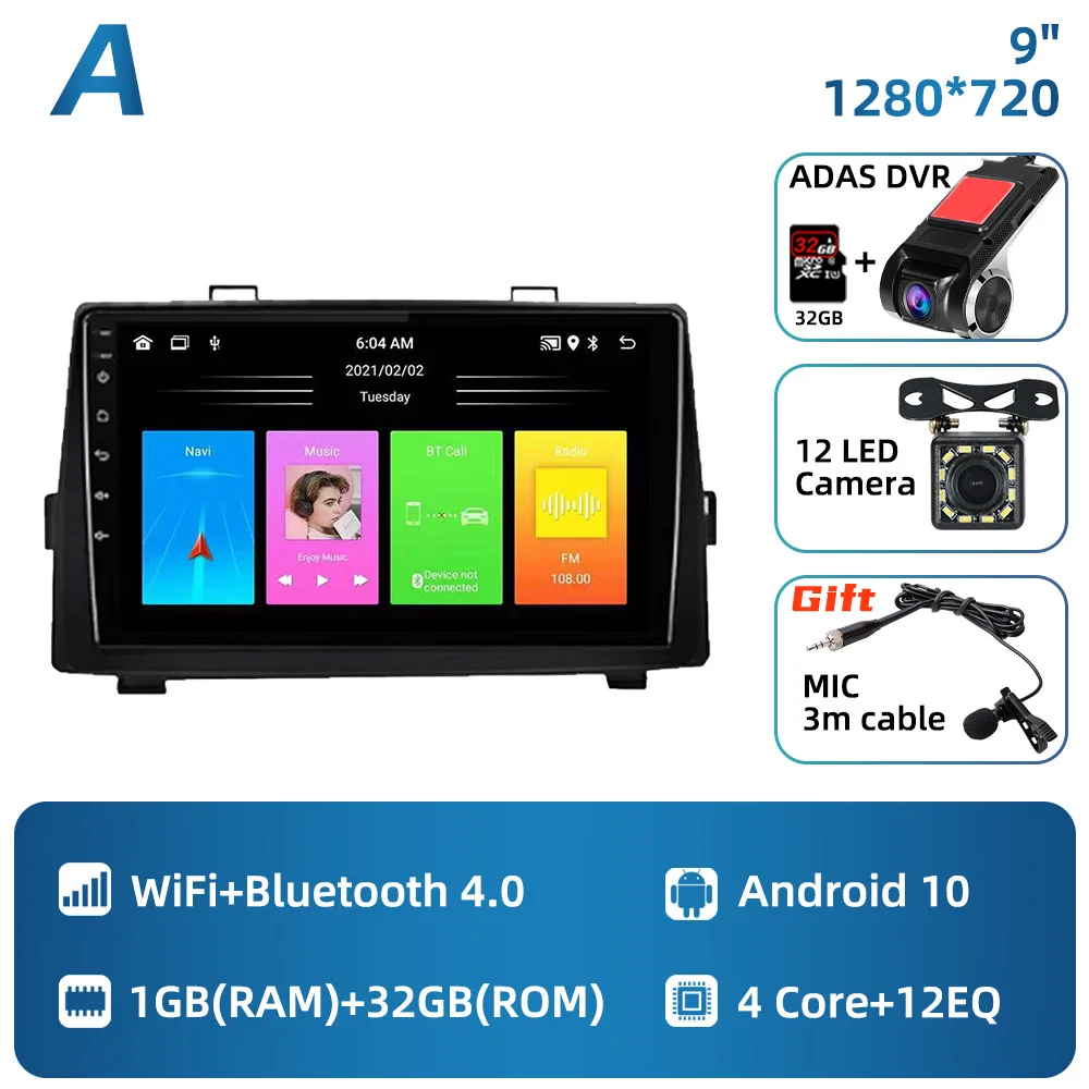 Voor Toyota Noah Voxy 70 2007-2013 2 Din Android Autoradio Stereo GPS Carplay Navigatie Head Unit Autoradio multimedia Kaarten
