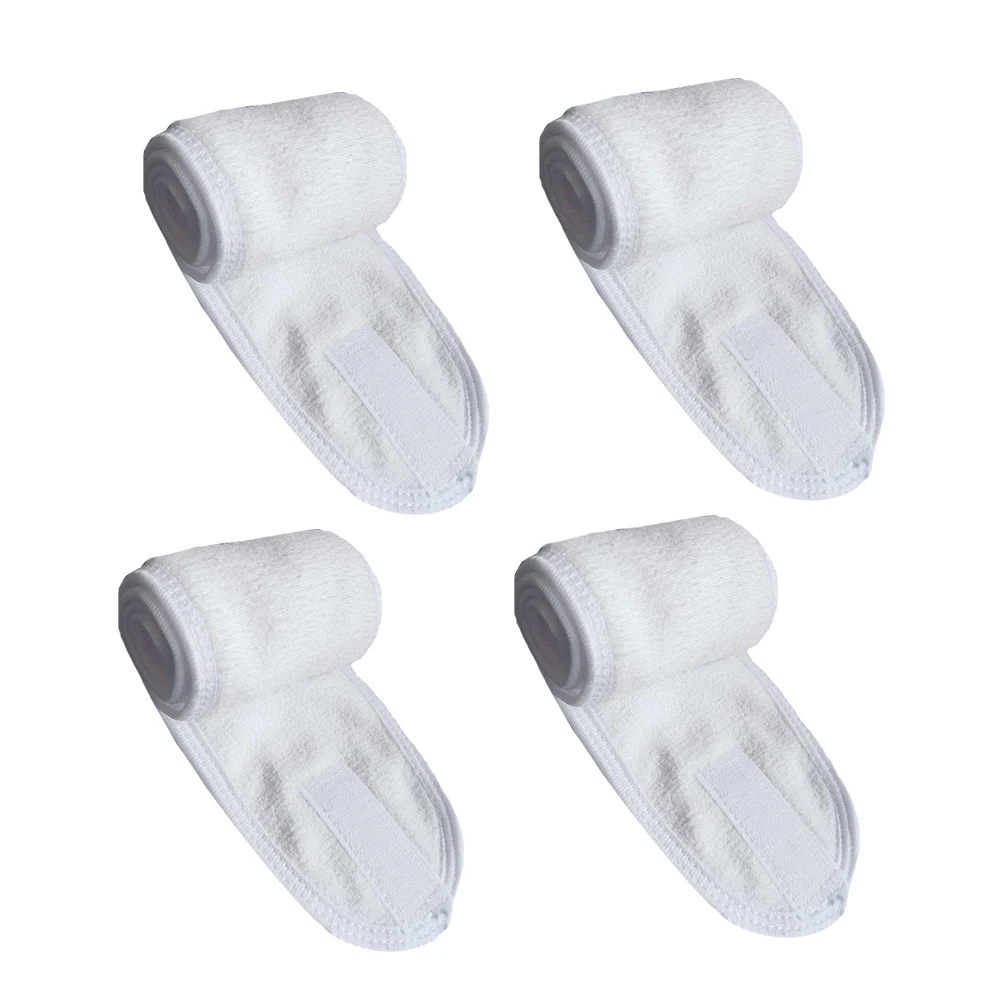 

4Pcs Facial Headbands Elastic Hair Bands for Spa Salon Shower Sweat Absorbent Reusable Hair Care Styling Tools