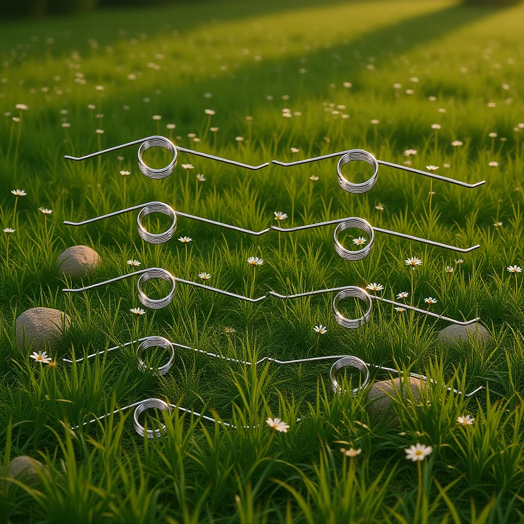 

10Pcs Foot Pedal Trash Can Torsional Spring Replacement High Elasticity Household Outdoor Lid Opening Mechanism Parts