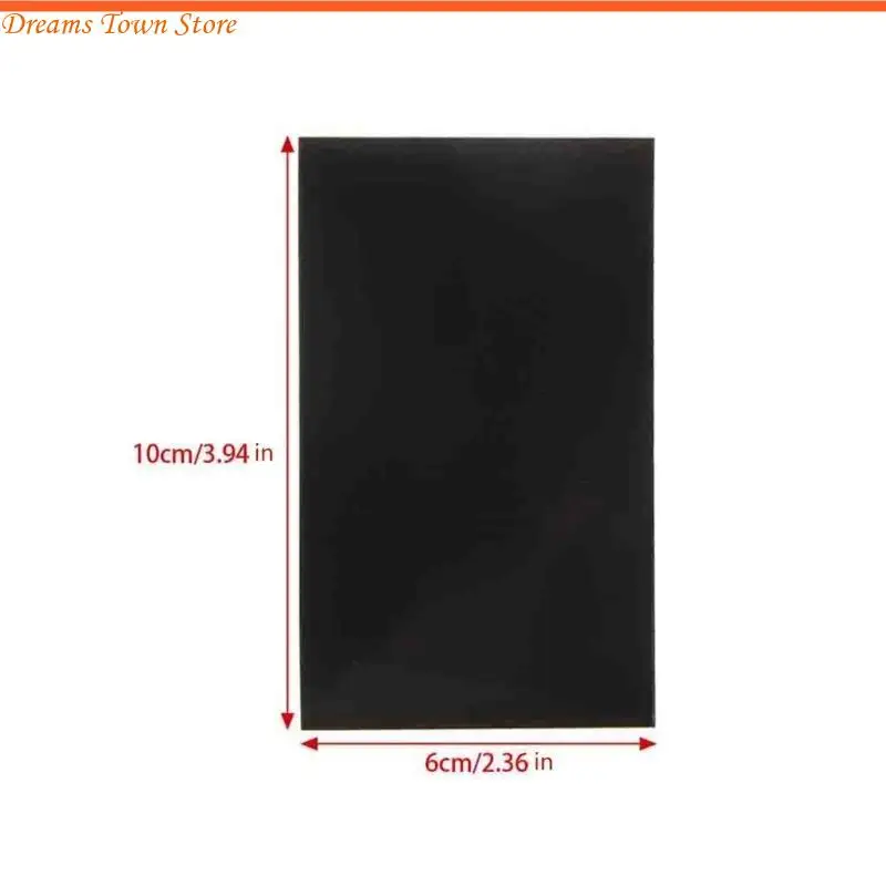 HX6A 1 حزمة 0.6 مم ماوس فأر ألعاب الماوس انزلاق الزلاجات PAD DIY 100x60mm أسود
