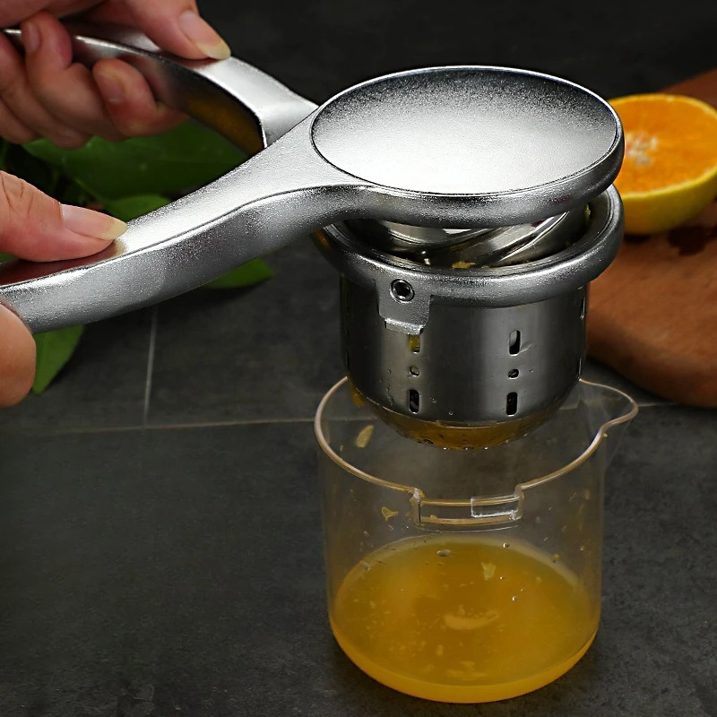 Household Metal Fruit Presser, Zinc Alloy Hand Juicer for Lemon and Orange