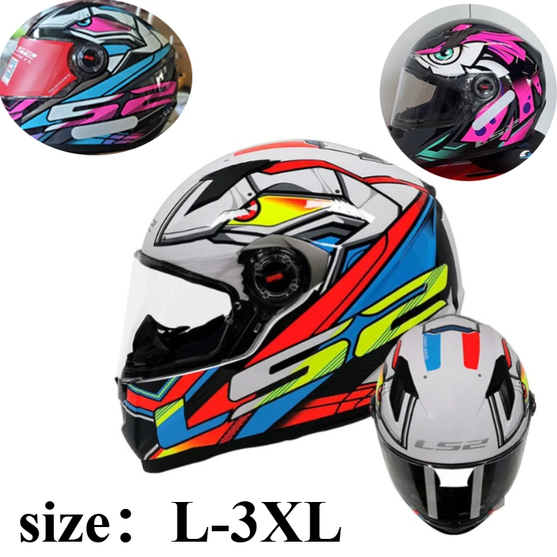 

LS2 FF358 Motocross Helmet Full Face ECE Approved High-strength ABS Shell Motorcycle Accessories helmet motorcycle