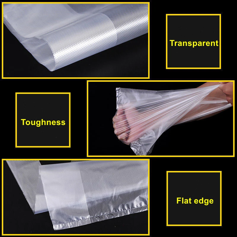 StoBag 500Gram/Lot Transparent White Plastic Vest Bag Handle Household Disposable Thick Food Rubbish Packaging Portable Takeaway