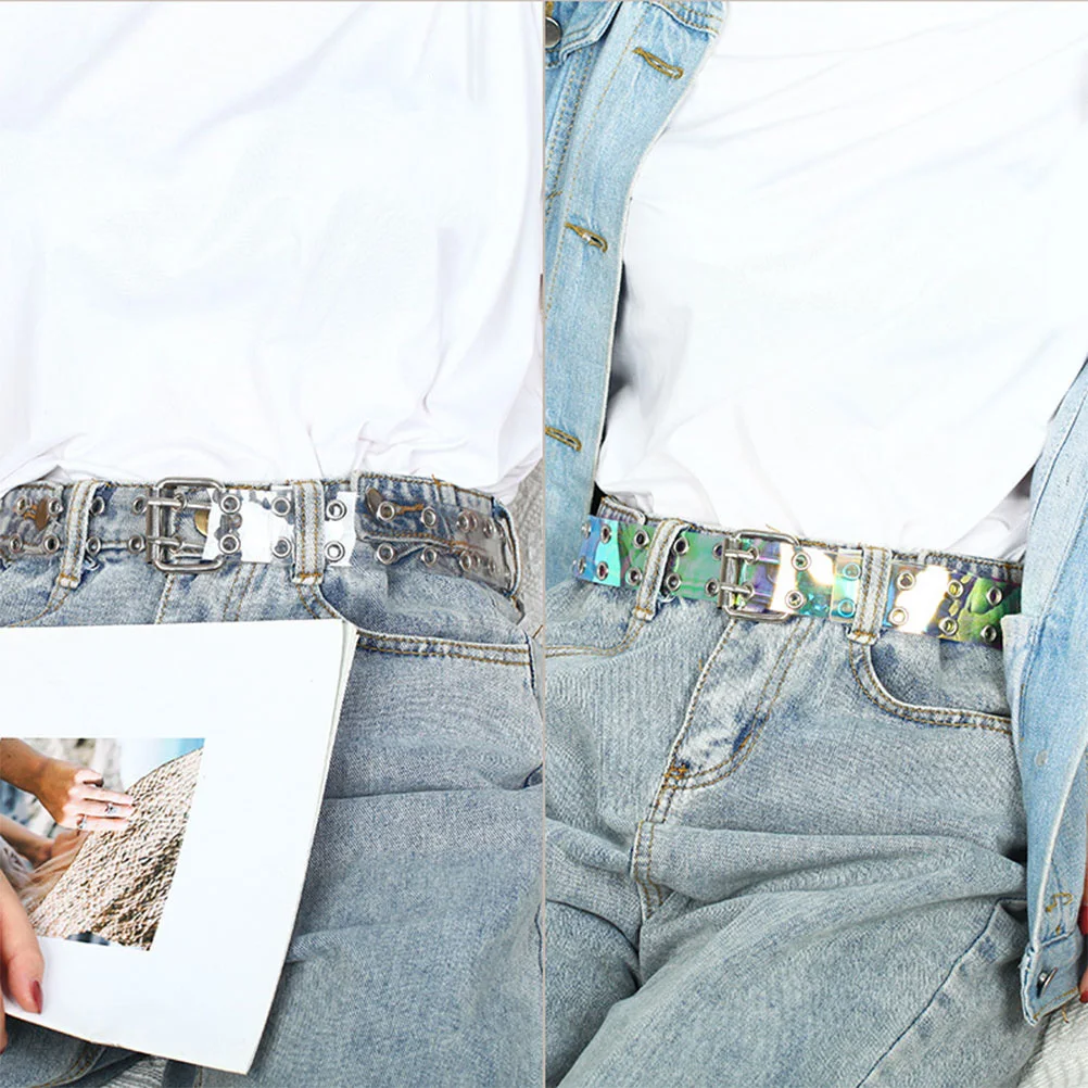 

2Pcs Elegant Women Waist Belt Adjustable Buckle Dress Jeans Belts Practical Gift for Special Occasions