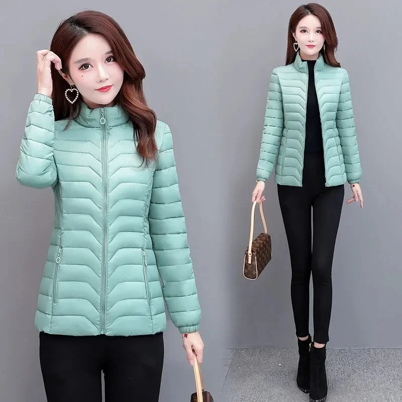 2024 New Autumn Winter Women Short Down Cotton Jacket Women Parkas Thin light Liner Warm Coat Female Casual Outwear Lady Tops