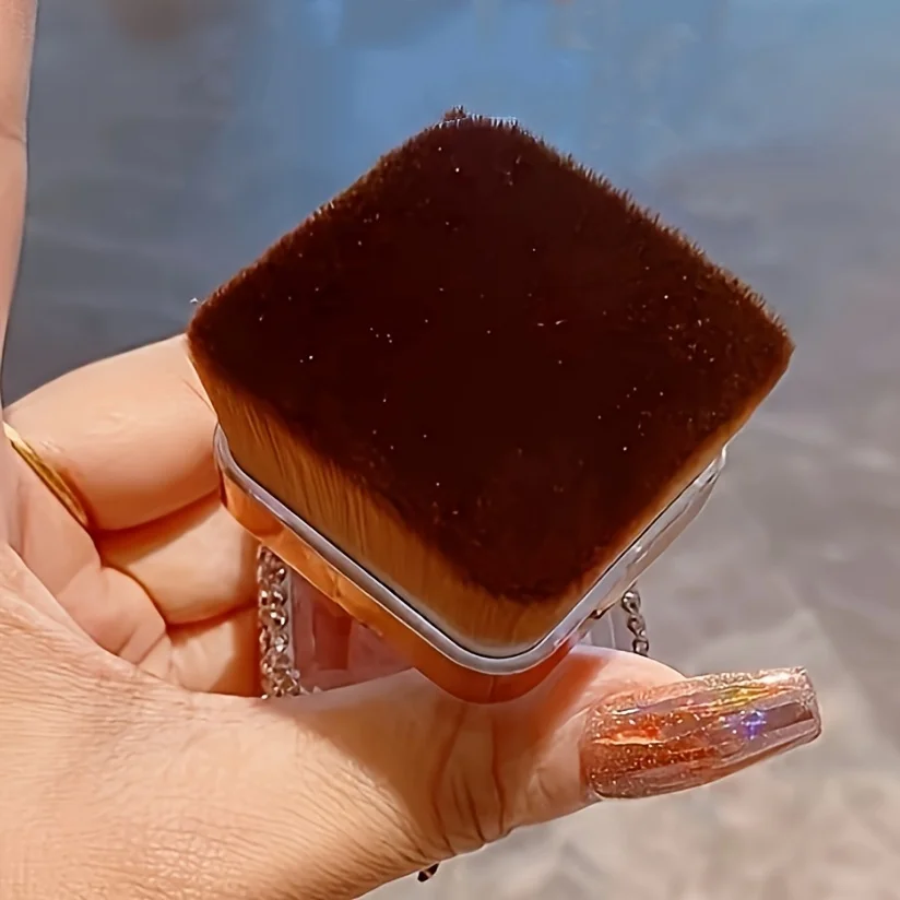 Leichte Luxus multifunktion ale Kunststoff Make-up Pinsel künstliche Diamant Reise tragbare Rouge Pinsel Foundation Pinsel Nagel Staub bru