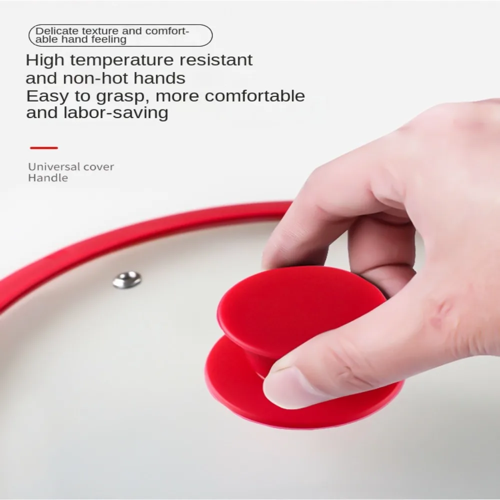 Silicone Pot Lid Knob Handle Replacement Universal Pan Lid Handle Pot Lid Top Kitchenware Accessories Pot Lid Cover Kitchen