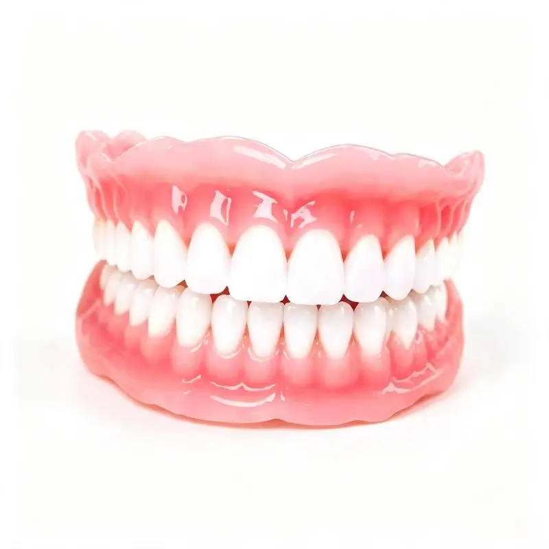 Full Set Natural Dentures Upper & Lower Fake Teeth Braces Comfort Fit Instant Confidence Smile Oral Care For Men Women