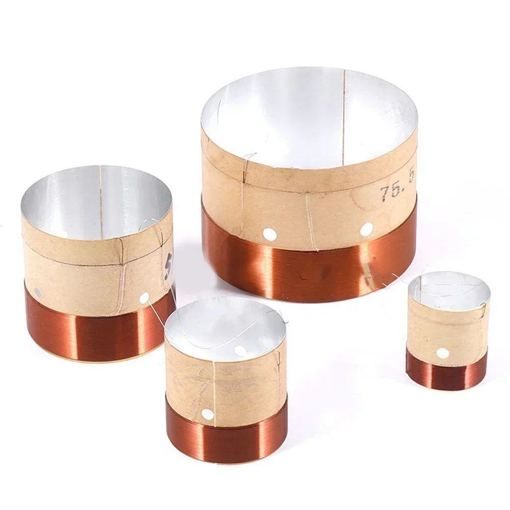 25.5-75.5mm 2Layer Round Copper Wire Bass Speaker Voice Coil Repair Parts 8/10/12/15 Inch Subwoofer Voice Coil Accessories