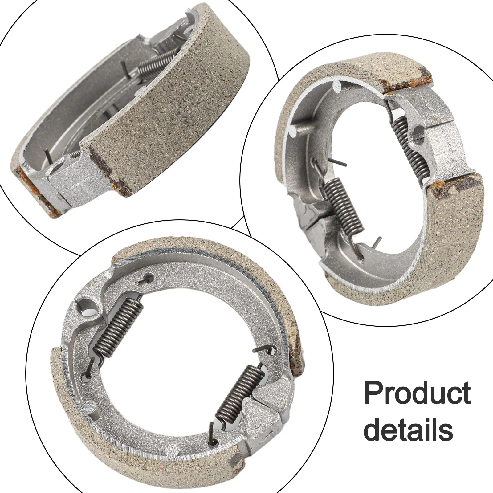 

Reliable TB50 brake shoe, 80MM front brake pads, made with metal and steel, suitable for thickening 18MM wheels