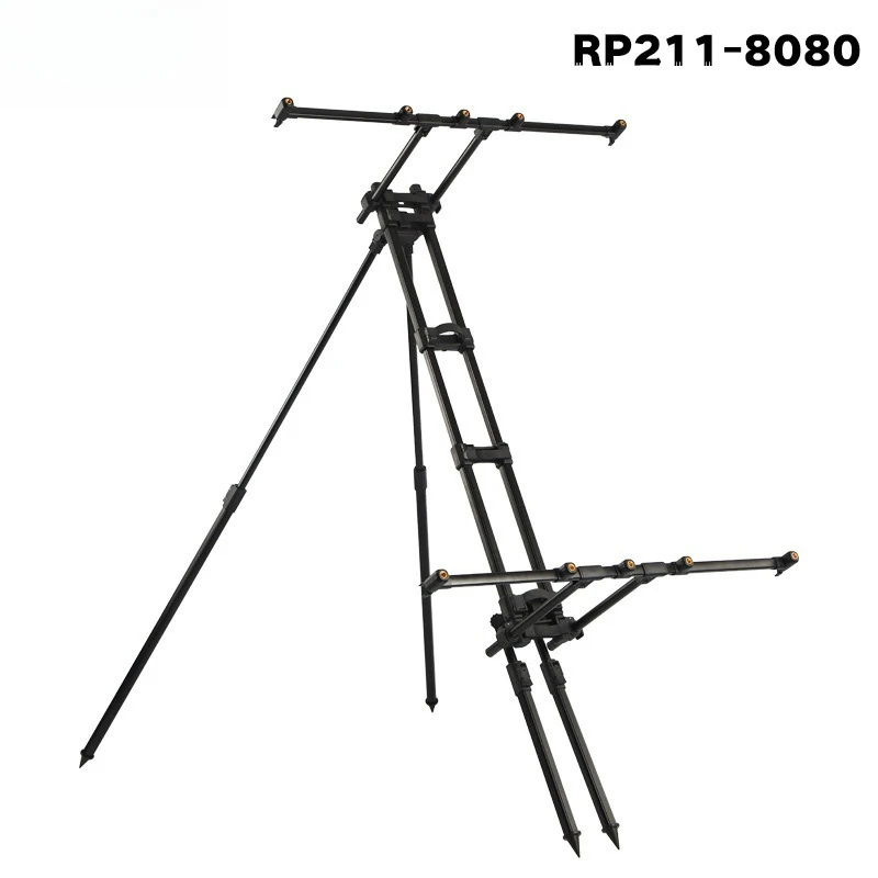 Aluminum alloy sea frame quick overall disassembly European throwing rod telescopic six feet Simple and practical fishing tools