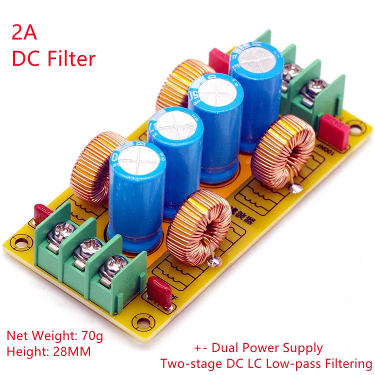 مكبر كهربائي +-ثنائي الطاقة تيار مستمر LC مرشح تمرير منخفض التدخل الكهرومغناطيسي القضاء على الضوضاء سيارة تحويل التيار الكهربائي 1 قطعة