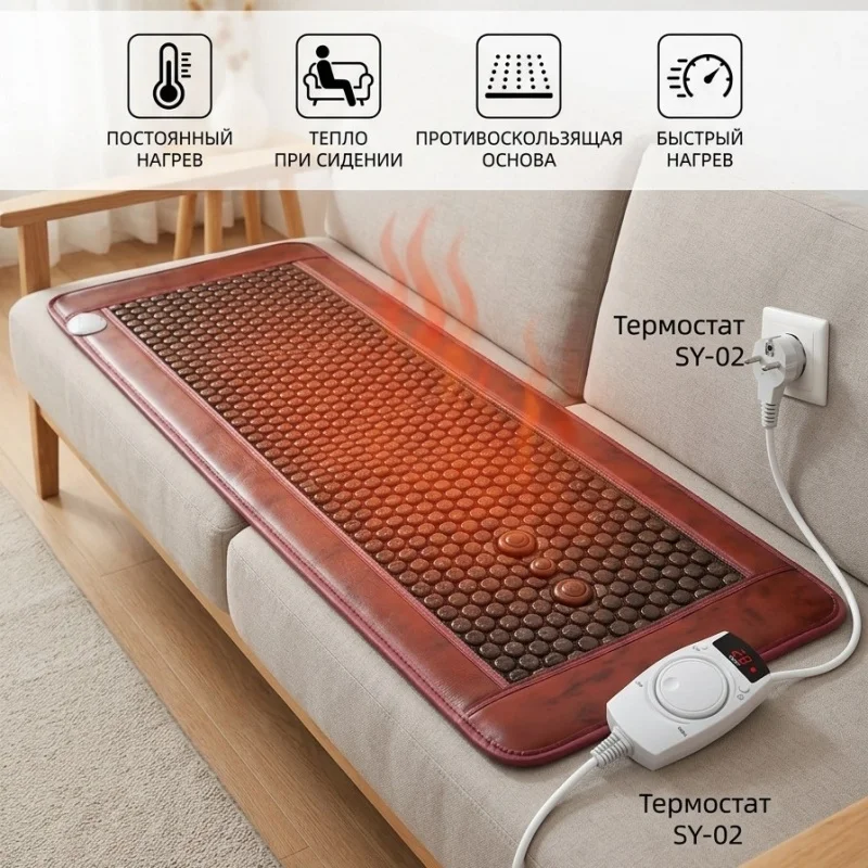 Russian cross-border manufacturer wholesales germanium stone tourmaline sofa cushions, three-seater seat cushions, hemorrhoid so