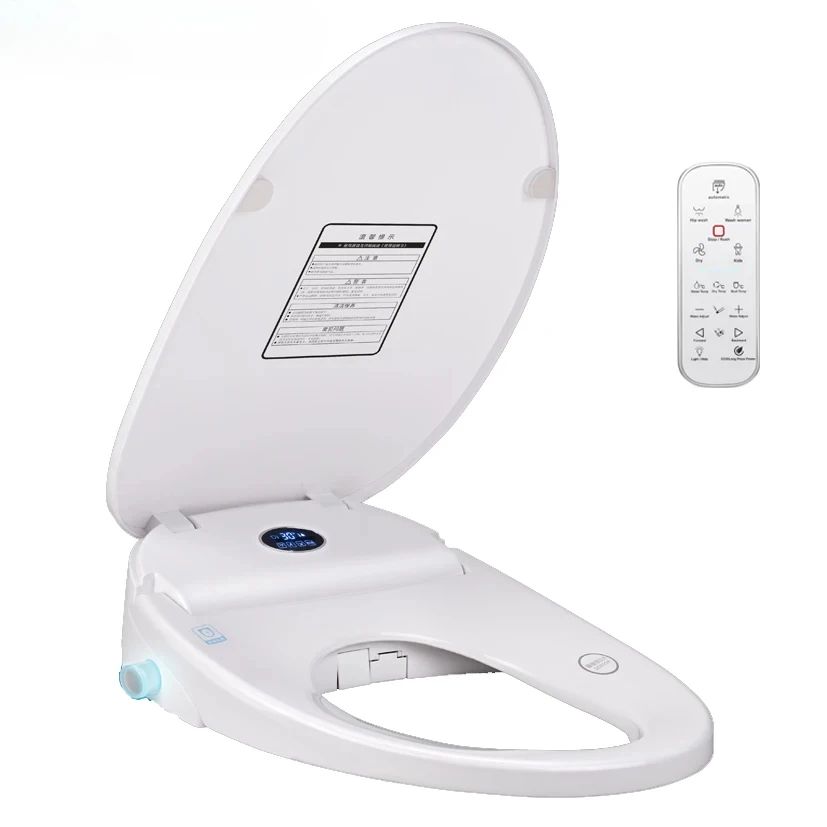 LCD Temperare display Intelligent Toilet Seat Smart Toilet Cover Automatic Electric Remote Toilet Body Bidet Cleaner K5