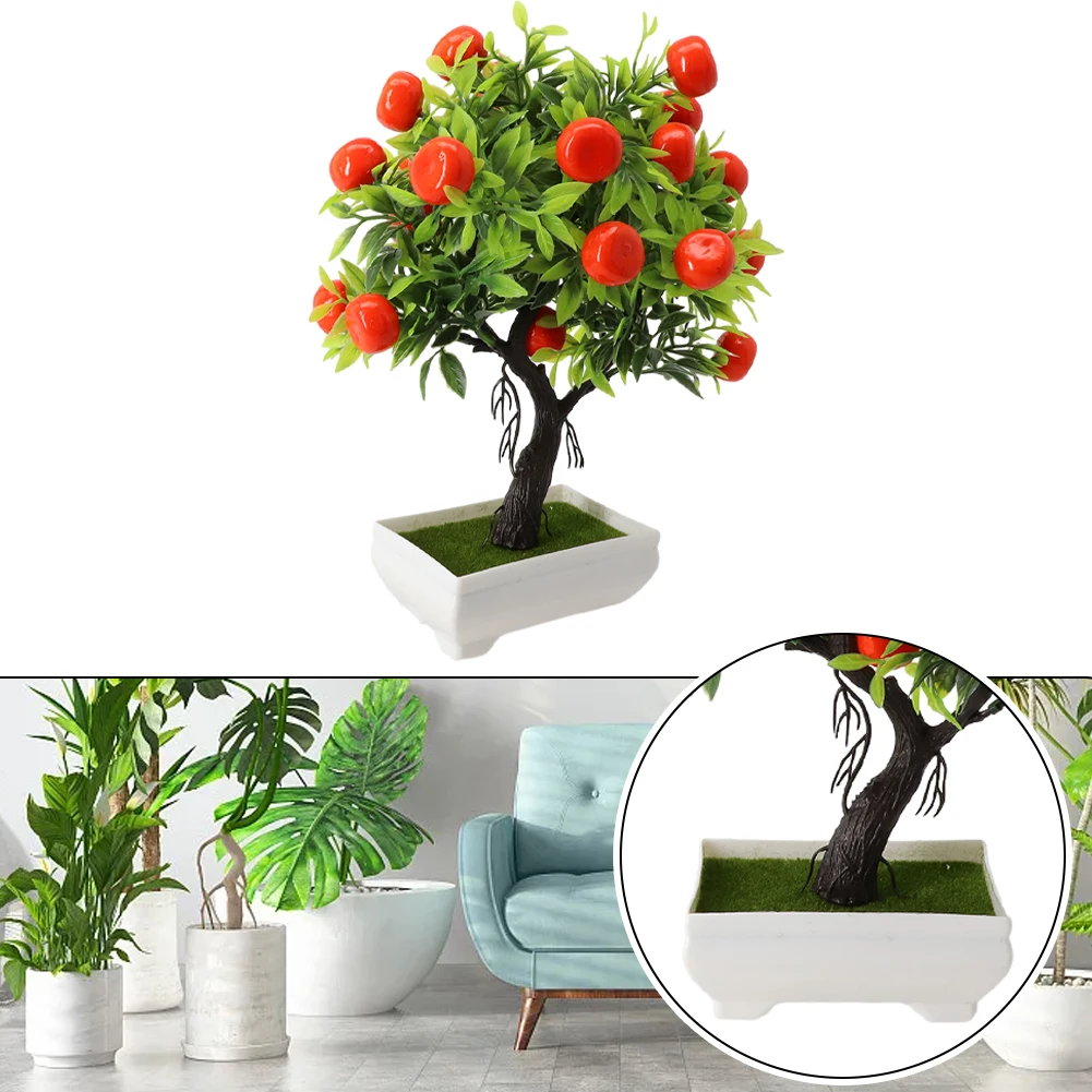 Artificial Orange Tree Valentine\'s Day Mother\'s Day Plastic 80g Diameter 22cm Non Toxic High Quality Material