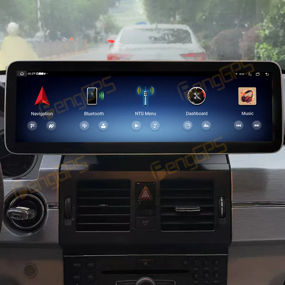 

14,9-дюймовый Android 14 CarPlay автомобильный радиоприемник для Mercedes-Benz GLK 2009-2012, мультимедийный плеер с сенсорным экраном, GPS-навигация, головное устройство