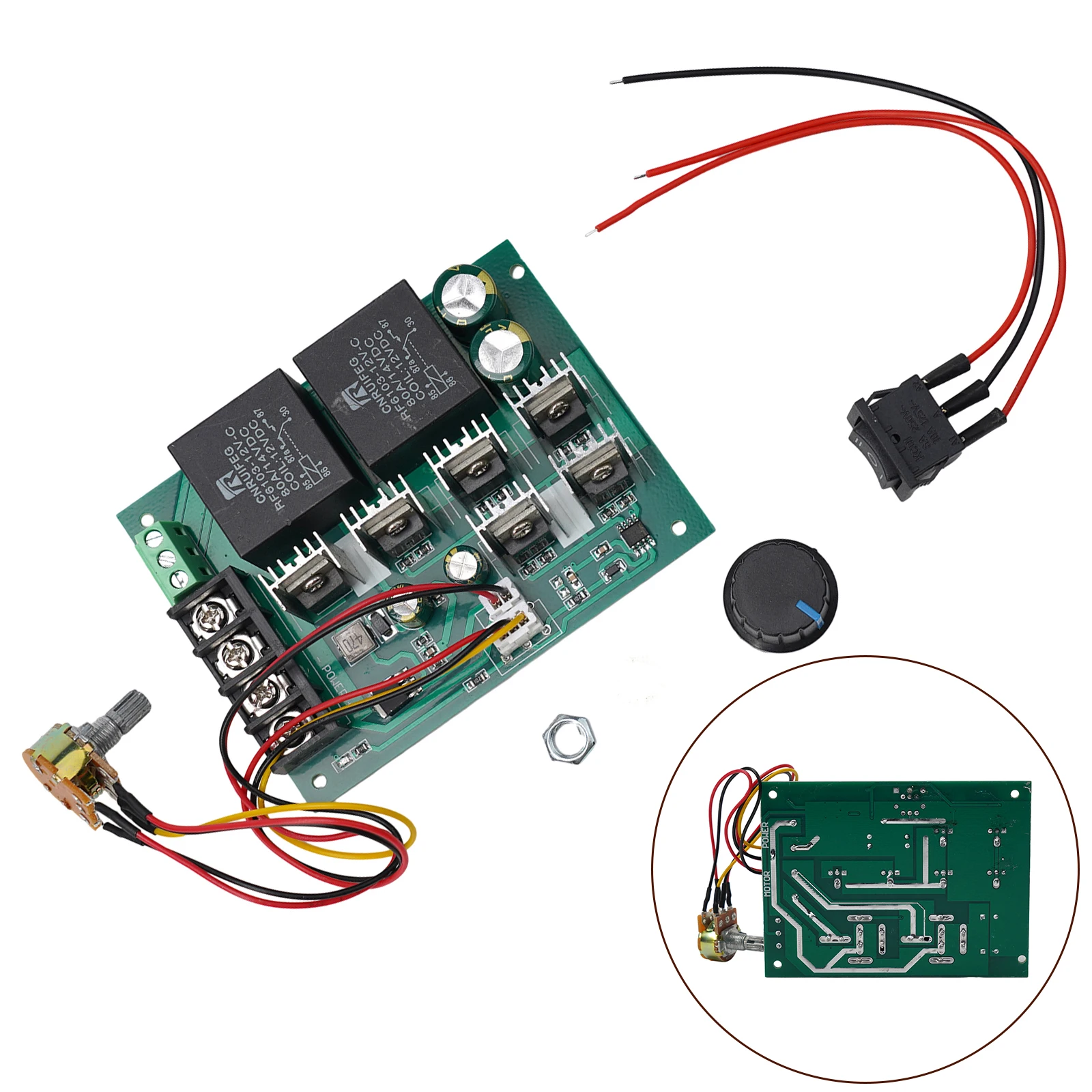 Replacement Controller 60A Accessory Adjust Current Board Equipment Module Reversible Switch New Replacement Controller