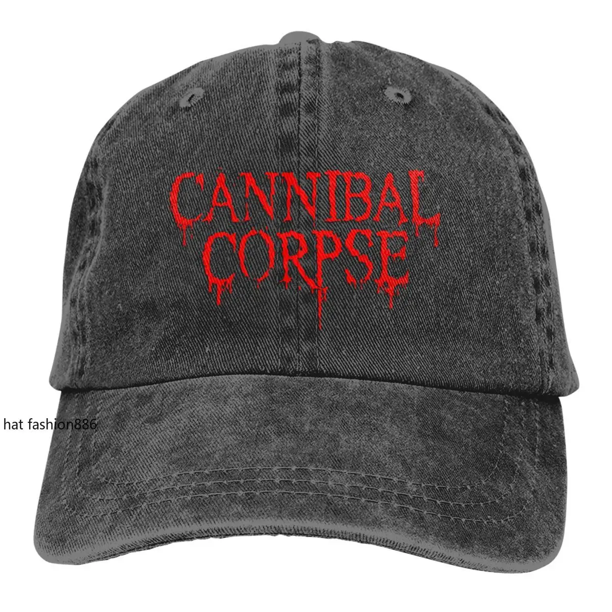 Cannibal-Corpse-Symbol Men Women Baseball Cap Distressed Denim Washed Hats Cap Vintage Outdoor Running Golf Gift Snapback Cap