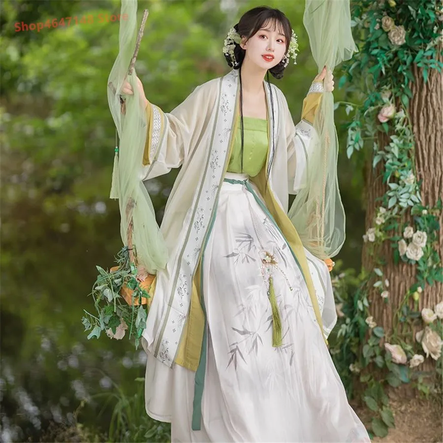 

Hanfu Dress Women Ancient Chinese Hanfu Sets Female Fairy Cosplay Costume song Dynasty Hanfu Party Outfit For Women